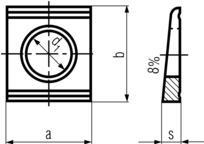 DIN 434 Washers Dimensions