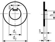 DIN 462 Washers Dimensions