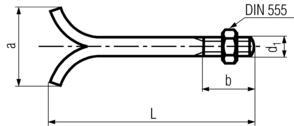 DIN 529 Bolts Dimensions