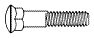 Plow Bolt, #3 Dome Head